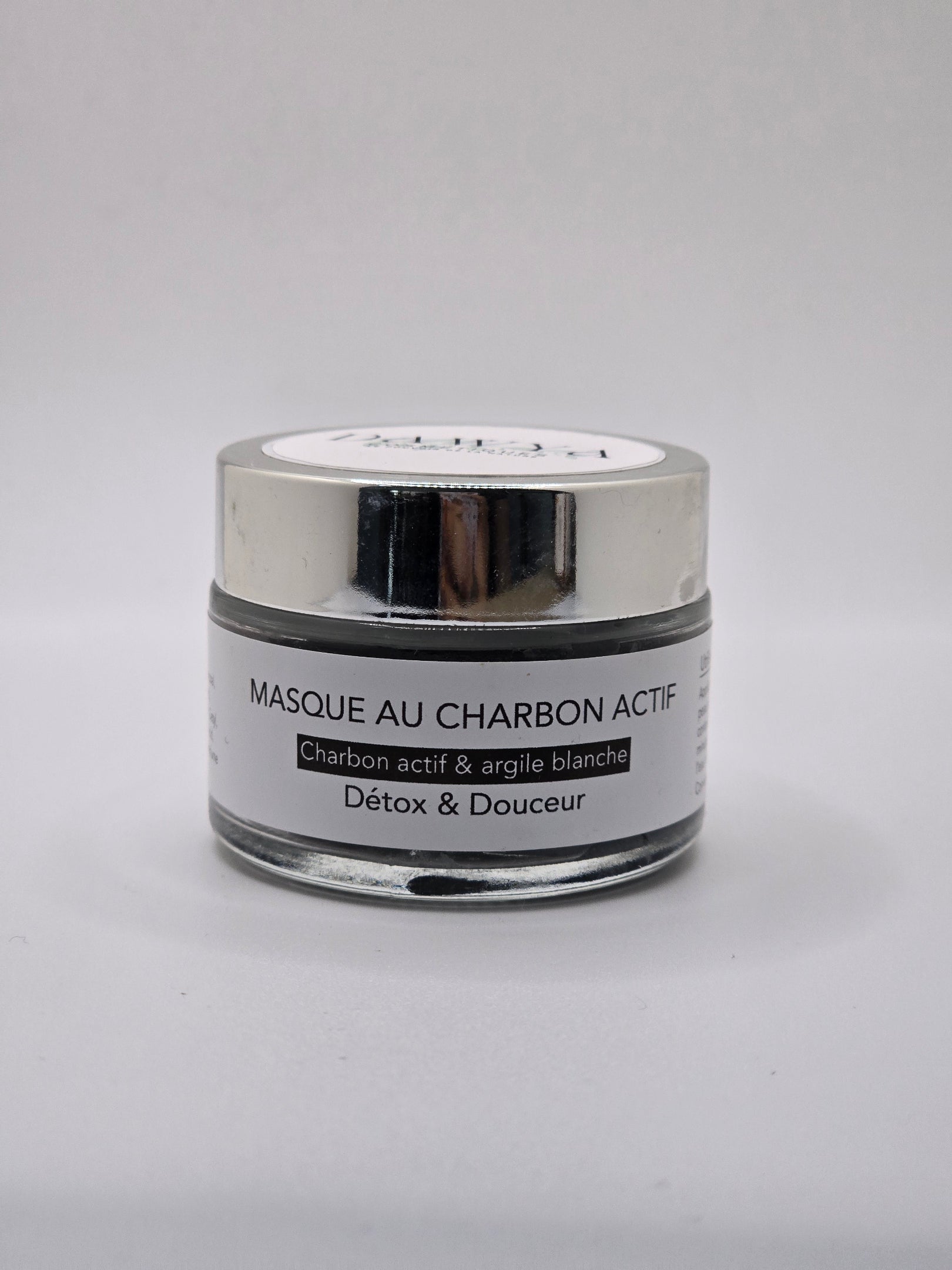 🖤 Masque Visage au Charbon Actif et Argile Blanche – Pureté & Éclat Naturel