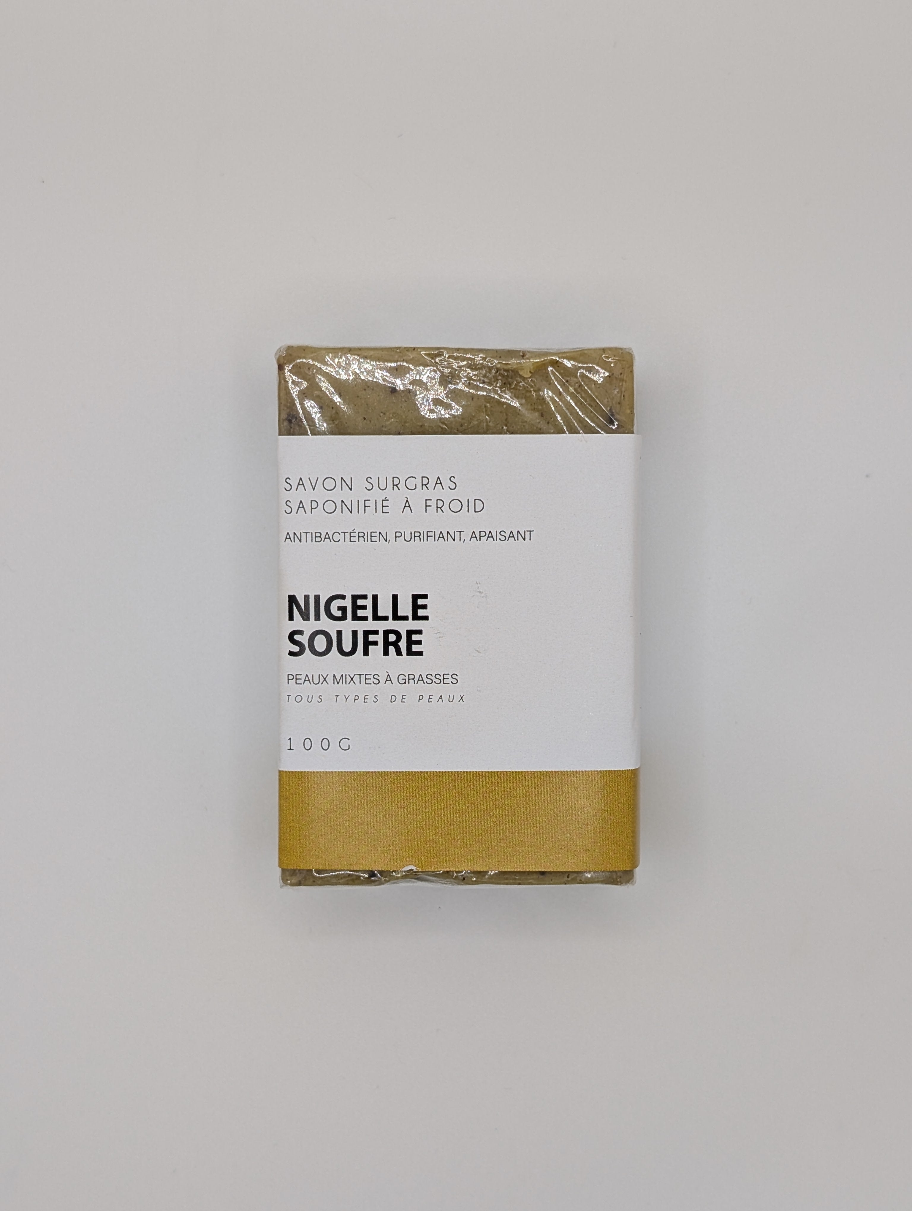 🖤 Savon Nigelle & Soufre – Purifiant, Rééquilibrant & Réparateur